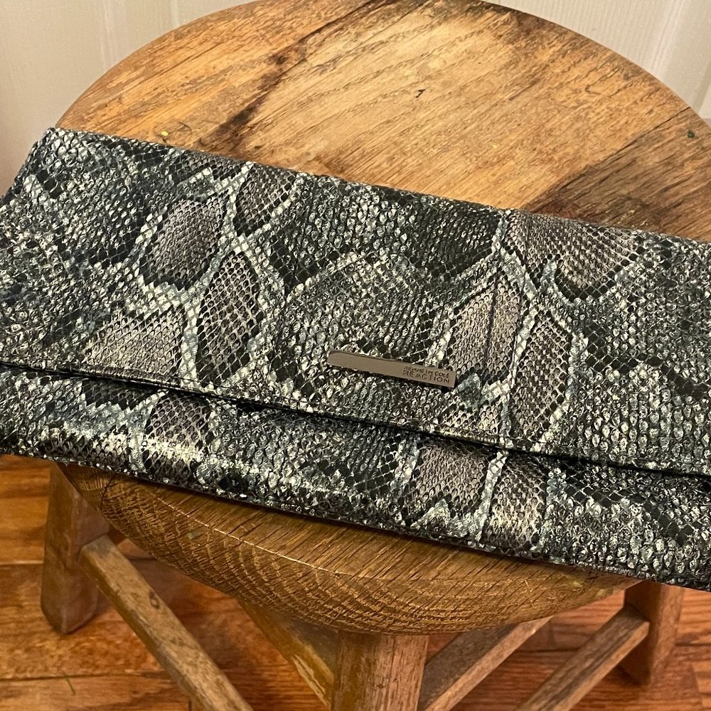 Kenneth Cole Reaction Python Clutch